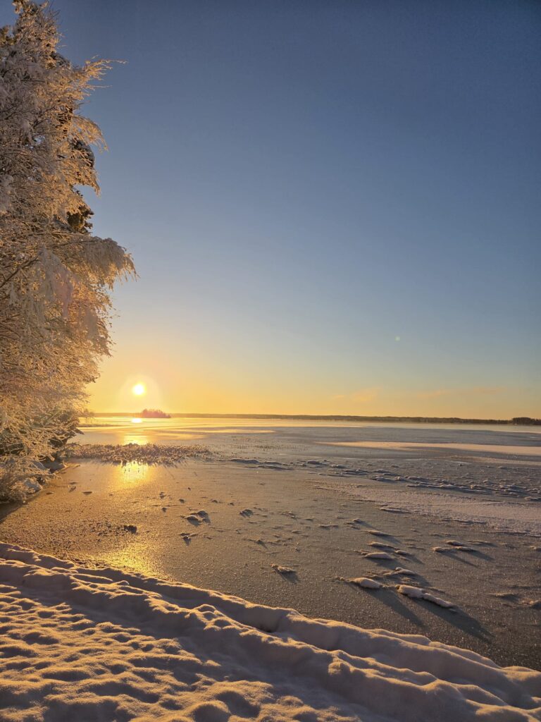 Psykofyysinen terapia mielen rauhoittamiseen, rauhallinen luontokuva.